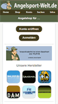 Mobile Screenshot of angelsport-welt.de