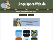 Tablet Screenshot of angelsport-welt.de